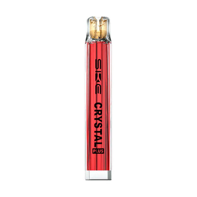 Red SKE Crystal Plus Pod Kit vape device with transparent top and sleek design for MTL vaping