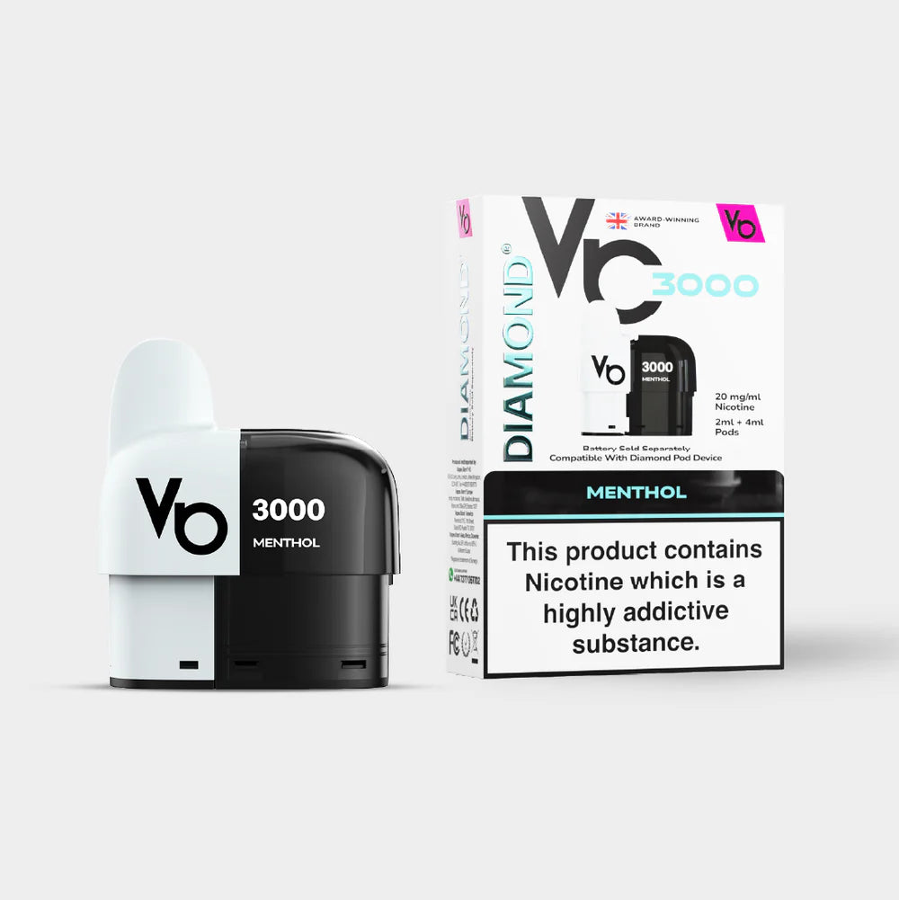 Diamond 3000 Vape Pods - 2ml Pod & 4ml Refill