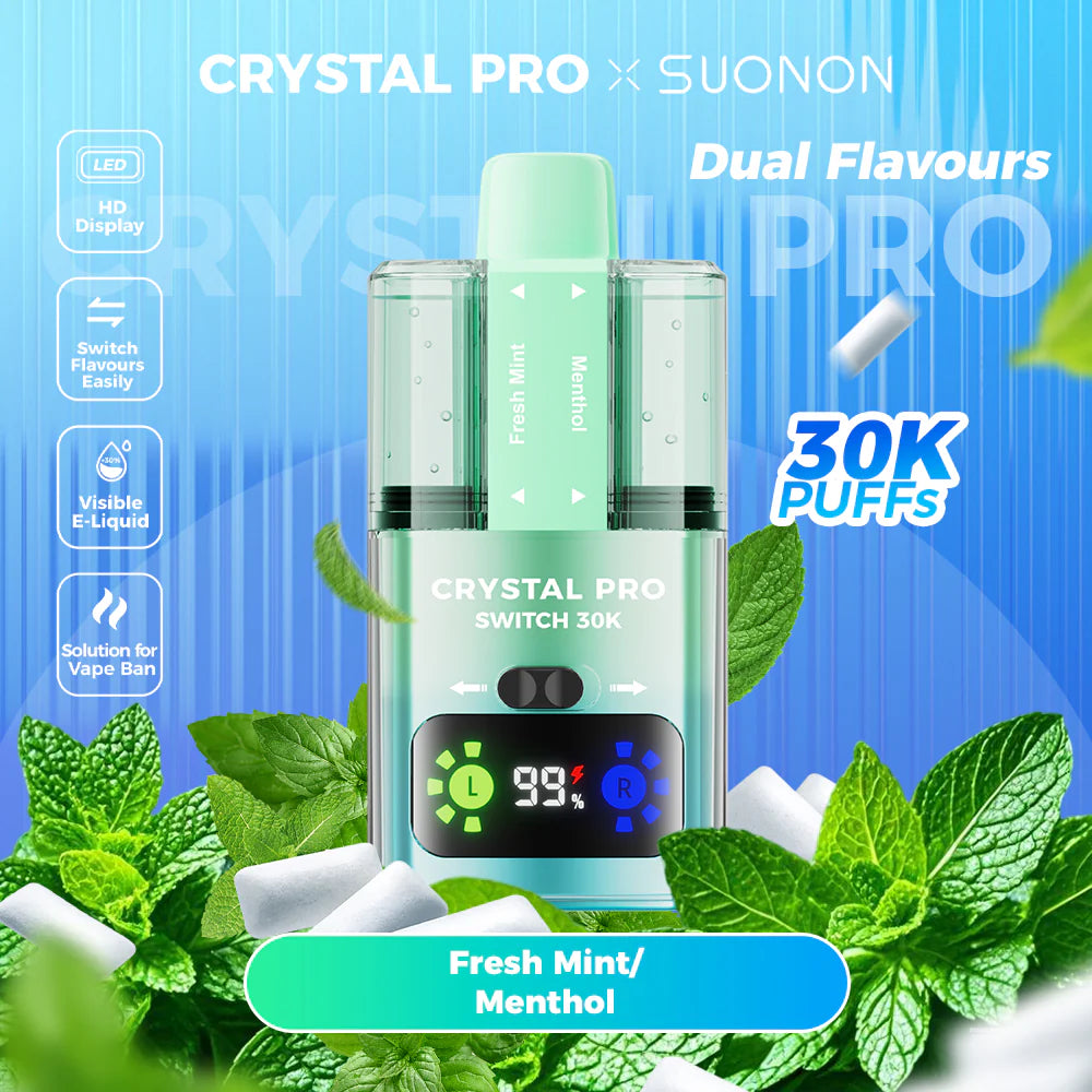 Crystal Pro Switch 30K Puff Prefilled Vape Kit - Buy1 Get1 Free