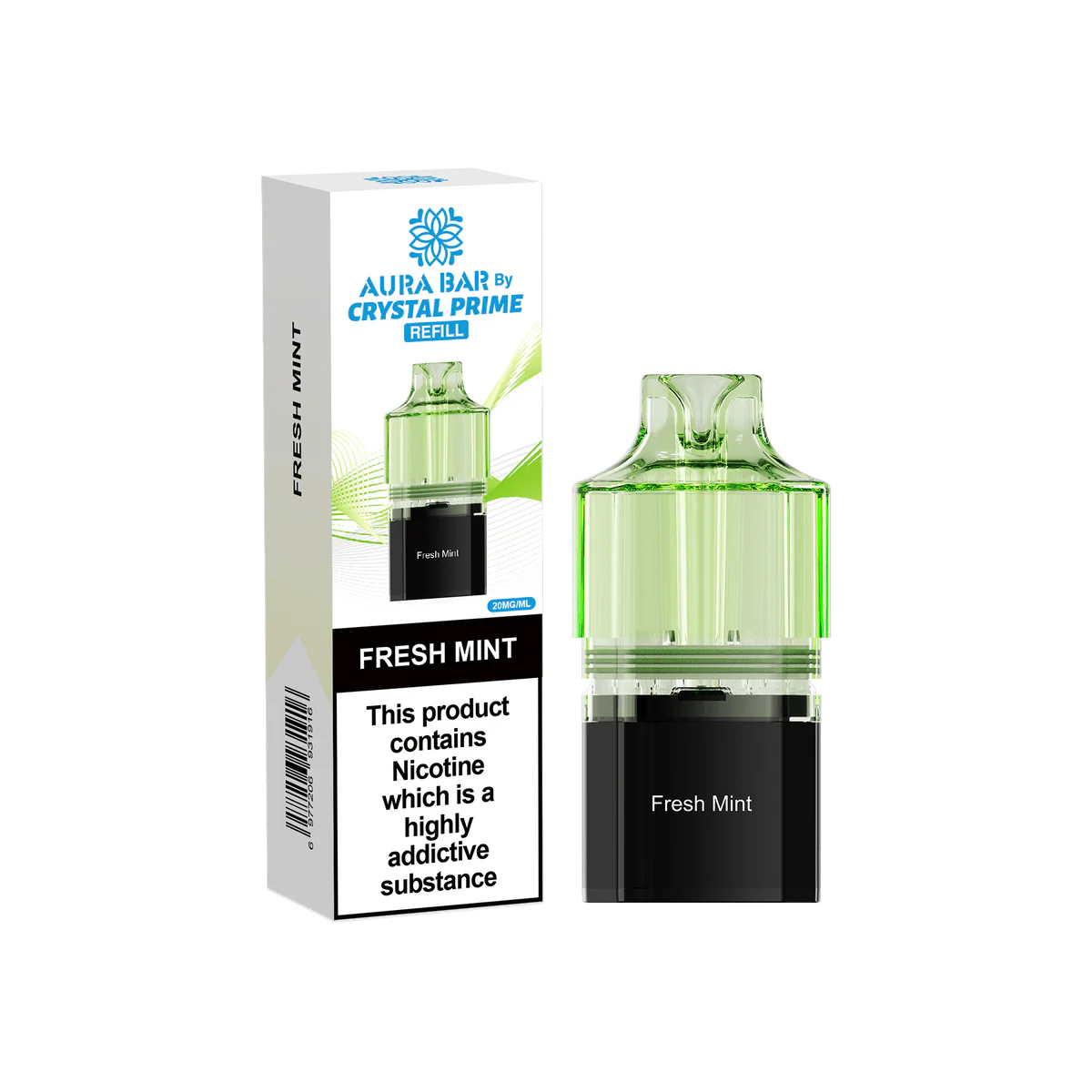 Crystal Prime Aura Bar 10k Replacement Pods