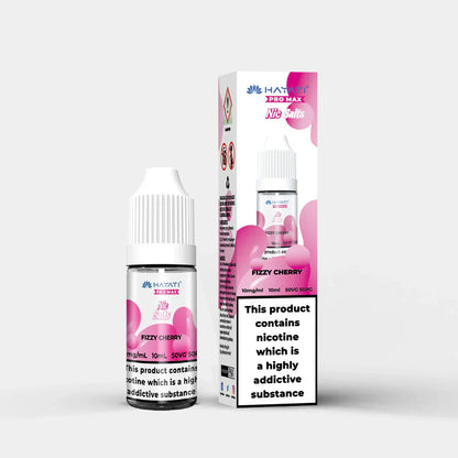 Hayati Nic Salts 10ml Fizzy Cherry nicotine salt e-liquid with 50:50 PG VG ratio and intense nicotine kick for quitting smokers