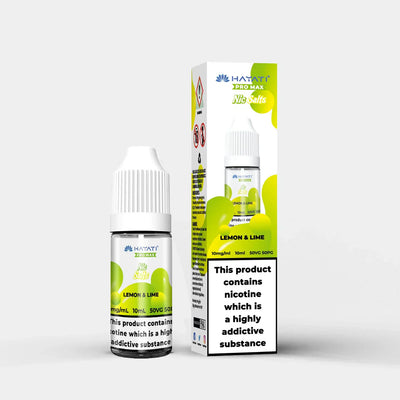 Hayati Nic Salts 10ml Lemon & Lime nicotine salt e-liquid with 10mg strength and 50:50 PG VG ratio