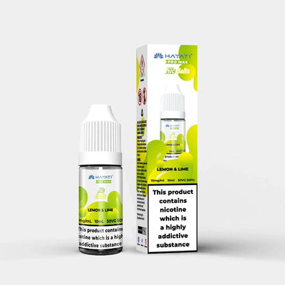 Hayati Nic Salts 10ml Lemon & Lime nicotine salt e-liquid with 10mg strength and 50:50 PG VG ratio
