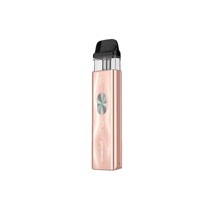 Rose gold Vaporesso XROS 4 Mini Kit portable vaping device with sleek design and compact size