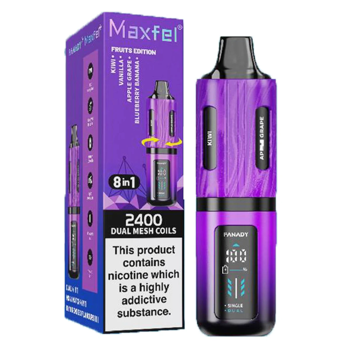 Maxfel Fanady Legend 2400 Puffs Vape Kit