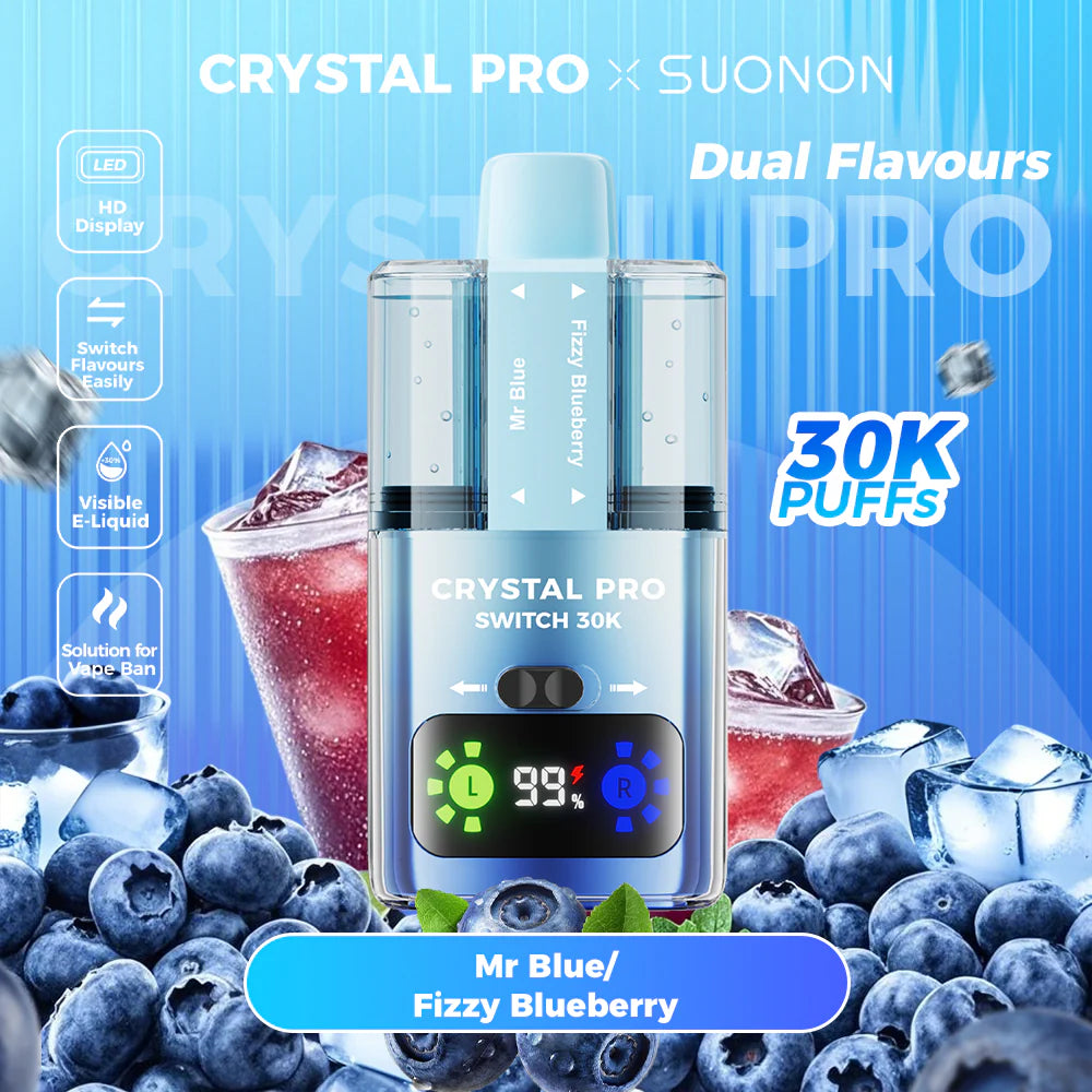 Crystal Pro Switch 30K Puff Prefilled Vape Kit - Buy1 Get1 Free