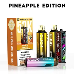 Pyne Pod Click 50K prefilled pod kit with pineapple flavor and 50,000 puff capacity pack of 5
