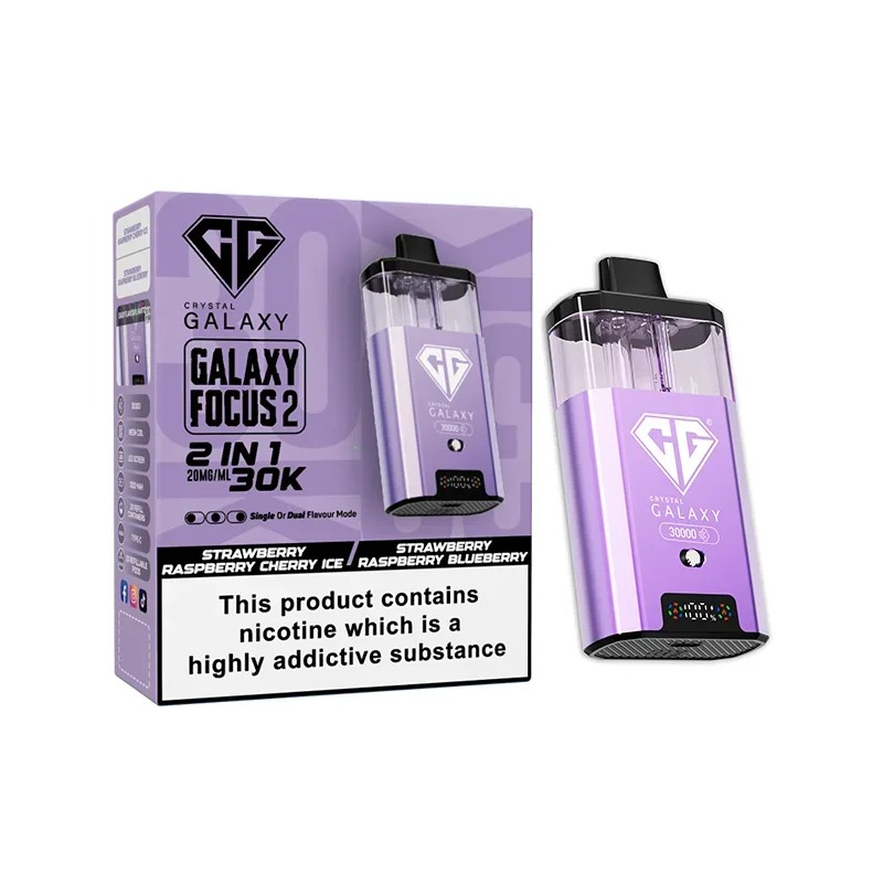 CRYSTAL GALAXY 30K FOCUS 2 PREFILLED POD VAPE KIT 20MG
