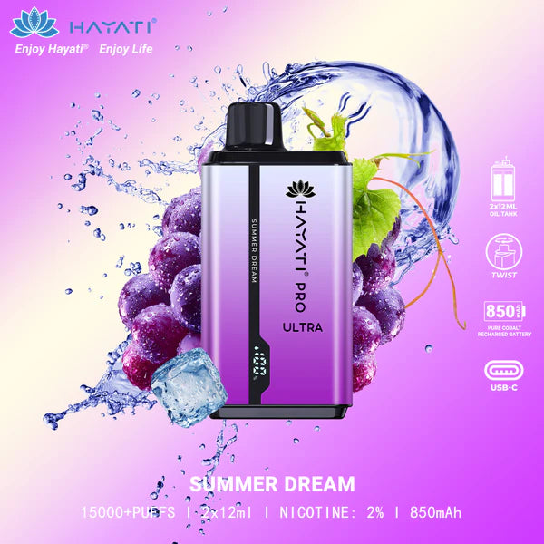 Hayati Pro Ultra 15000 Reusable Pod Device