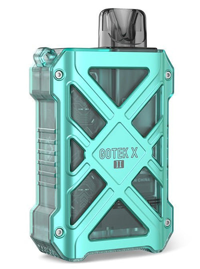 Aspire Gotek X II pod system vape kit in teal with 800mAh battery and Type-C charging port