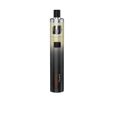 Aspire PockeX Kit Anniversary Edition vape device with ergonomic design and sub-ohm coil for enhanced vapor production