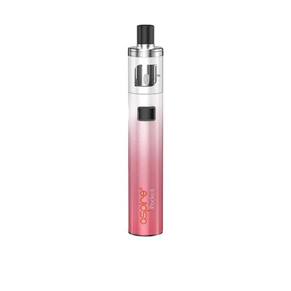 Aspire PockeX Kit Anniversary Edition pink sub-ohm vape device with stainless steel U-Tech coil and compact design