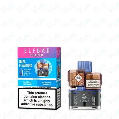 Elf Bar Dual 10K Prefilled Pod + Refill Container - 20mg