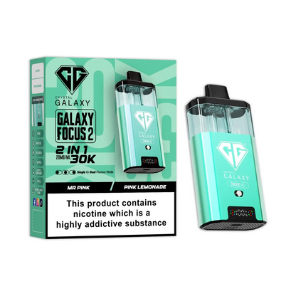 Box of 5 Crystal Galaxy Focus 2 30K Puffs Prefilled Pod Kit