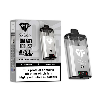 Box of 5 Crystal Galaxy Focus 2 30K Puffs Prefilled Pod Kit