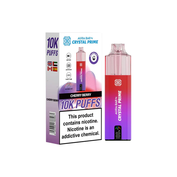 Crystal Prime 10000 Puffs Reuseable Vape | Box of 5