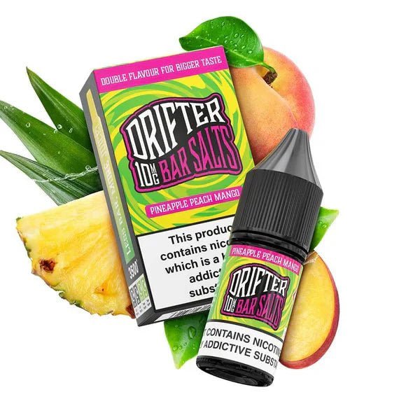 Drifter Bar Nic Salt 10ml e-liquid with Pineapple Peach Mango flavor and nicotine salt formula