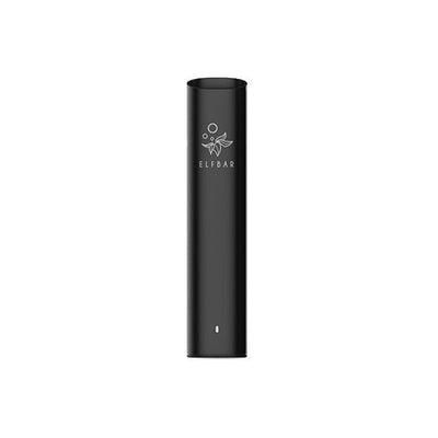 Black Elf Bar Elf Mate 500 compact aluminum pod vape device with matte finish and USB-C charging port