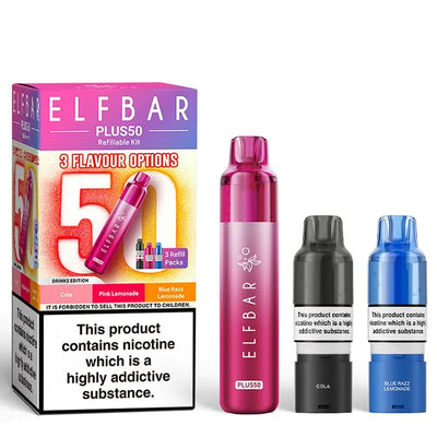 Elfbar Plus50 Prefilled Vape Kit - Pack of 5