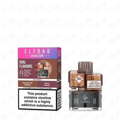 Elf Bar Dual 10K Prefilled Pod + Refill Container - 20mg