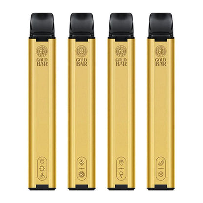 Gold Bar 600 Disposable Vape Pod Puff Bar Box of 10