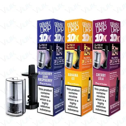 Double Drip 10K Prefilled Pod + Refill Container