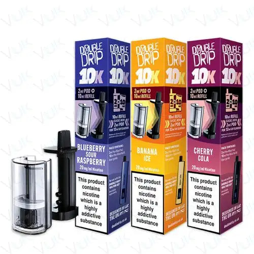 Double Drip 10K Prefilled Pod + Refill Container