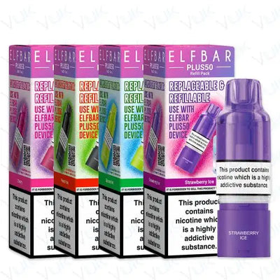 Elf Bar Plus 50 Prefilled Pod + Refill Container