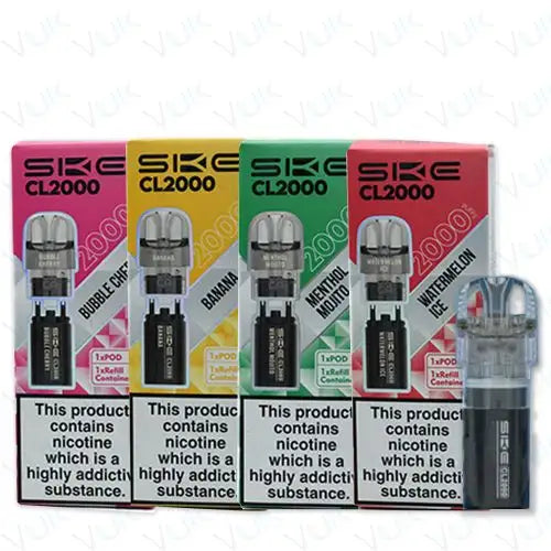 SKE Crystal CL2000 Prefilled Pod + Refill Container