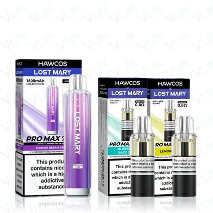 Hawcos x Lost Mary Pro Max 7000 Prefilled Pod Kit Bundle