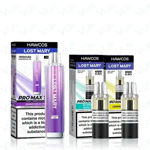 Hawcos x Lost Mary Pro Max 7000 Prefilled Pod Kit Bundle