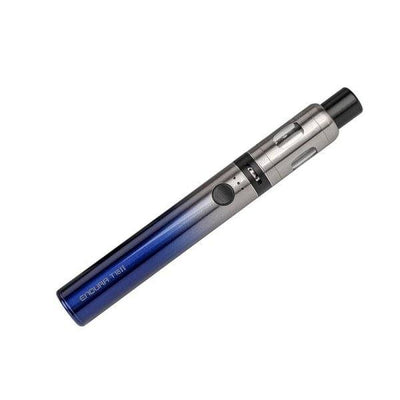 Innokin Endura T18 II adjustable MTL vape pen with 1300mAh battery and 2ml Prism T18 II tank in blue and silver.