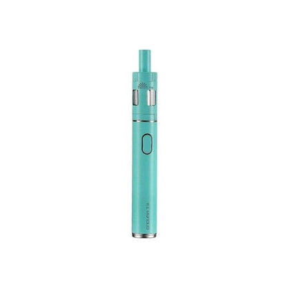 Innokin Endura T18E Kit with 2ml TPD compliant tank, 1000mAh battery, stainless steel and pyrex glass build in turquoise color