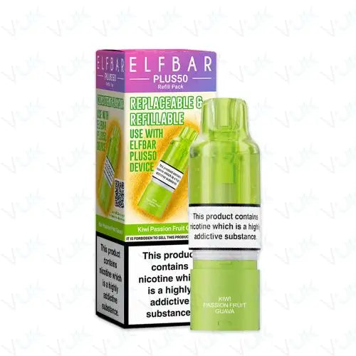 Elf Bar Plus 50 Prefilled Pod + Refill Container