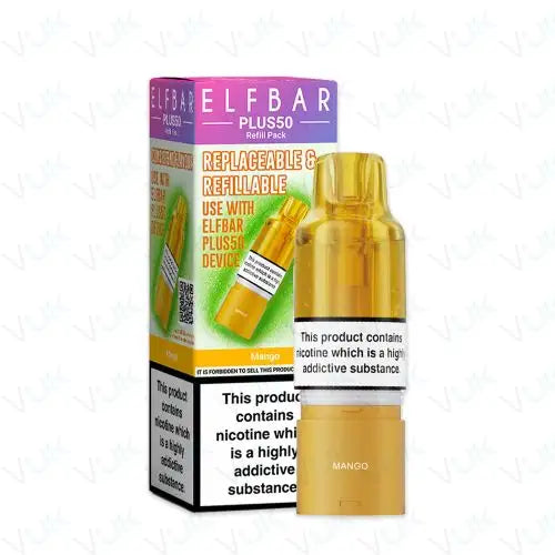 Elf Bar Plus 50 Prefilled Pod + Refill Container