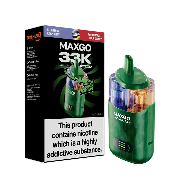 MAXGO 33k Prefilled Vape Kit Box of 3
