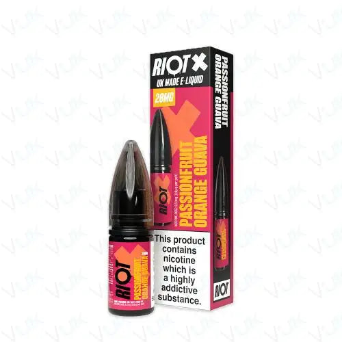 Riot X Salts Passion Fruit Orange Guava Nic Salt