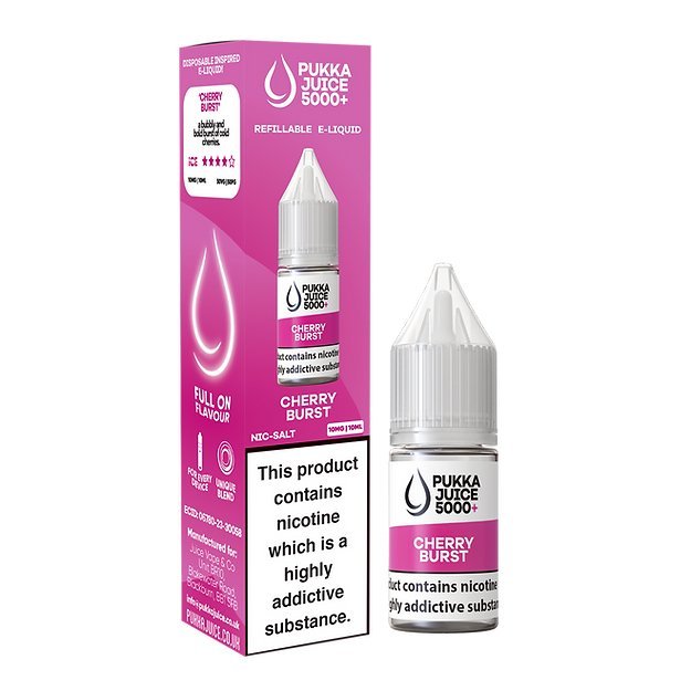 Pukka Juice 5000+ Nic Salts 10ml - Box of 10