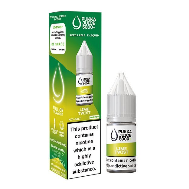Pukka Juice 5000+ Nic Salts 10ml - Box of 10