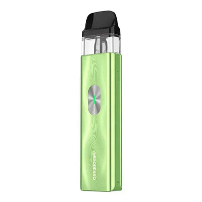 Vaporesso XROS 4 Mini green compact pod vape with adjustable airflow and USB Type-C charging