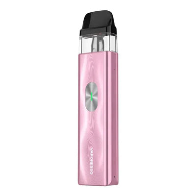 Vaporesso XROS 4 Mini pink compact pod vape kit with USB Type-C charging and adjustable airflow