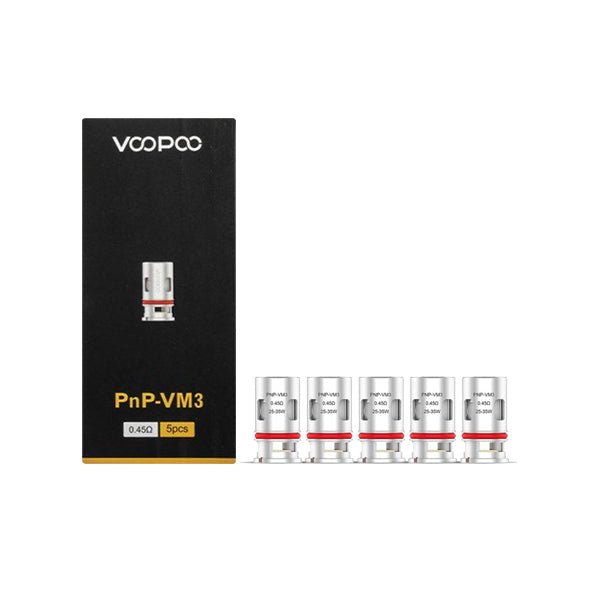 Voopoo PnP-VM3 mesh coils pack of 5 for Vinci Kit with 0.45ohm resistance and 25-35W power range