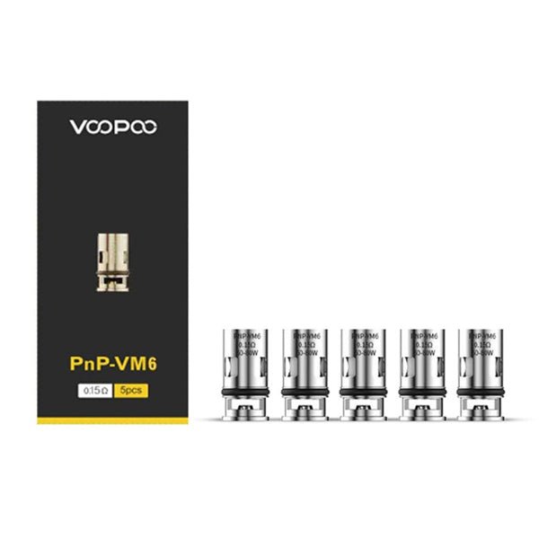 Voopoo PnP-VM6 Mesh Coil pack with 0.15ohm resistance, 5 pieces for Vinci Kit vaping devices